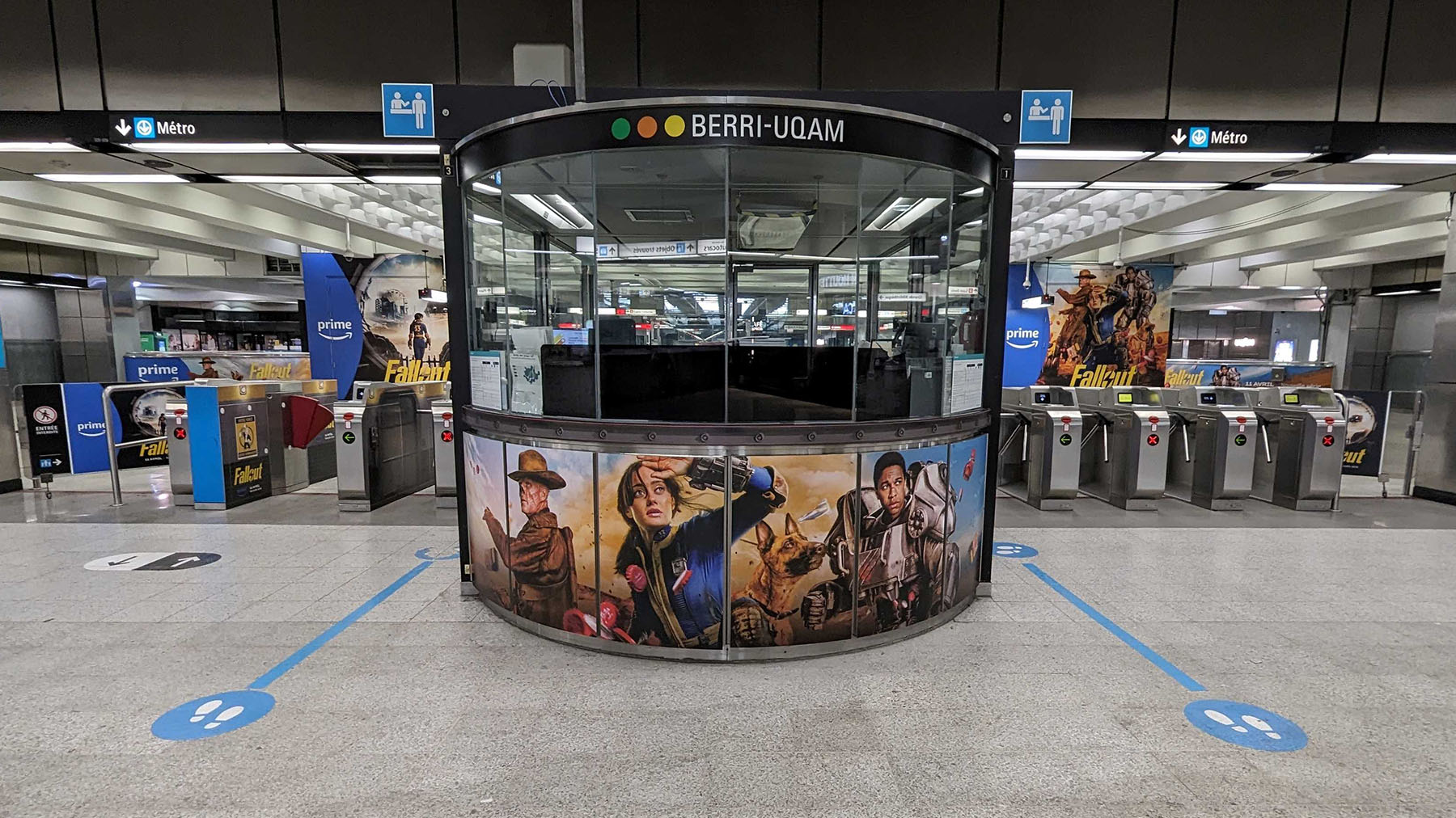 Berri Uqam Station ad placement.