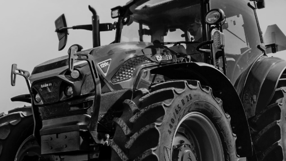 Close up of Case IH Stieger vehicle.
